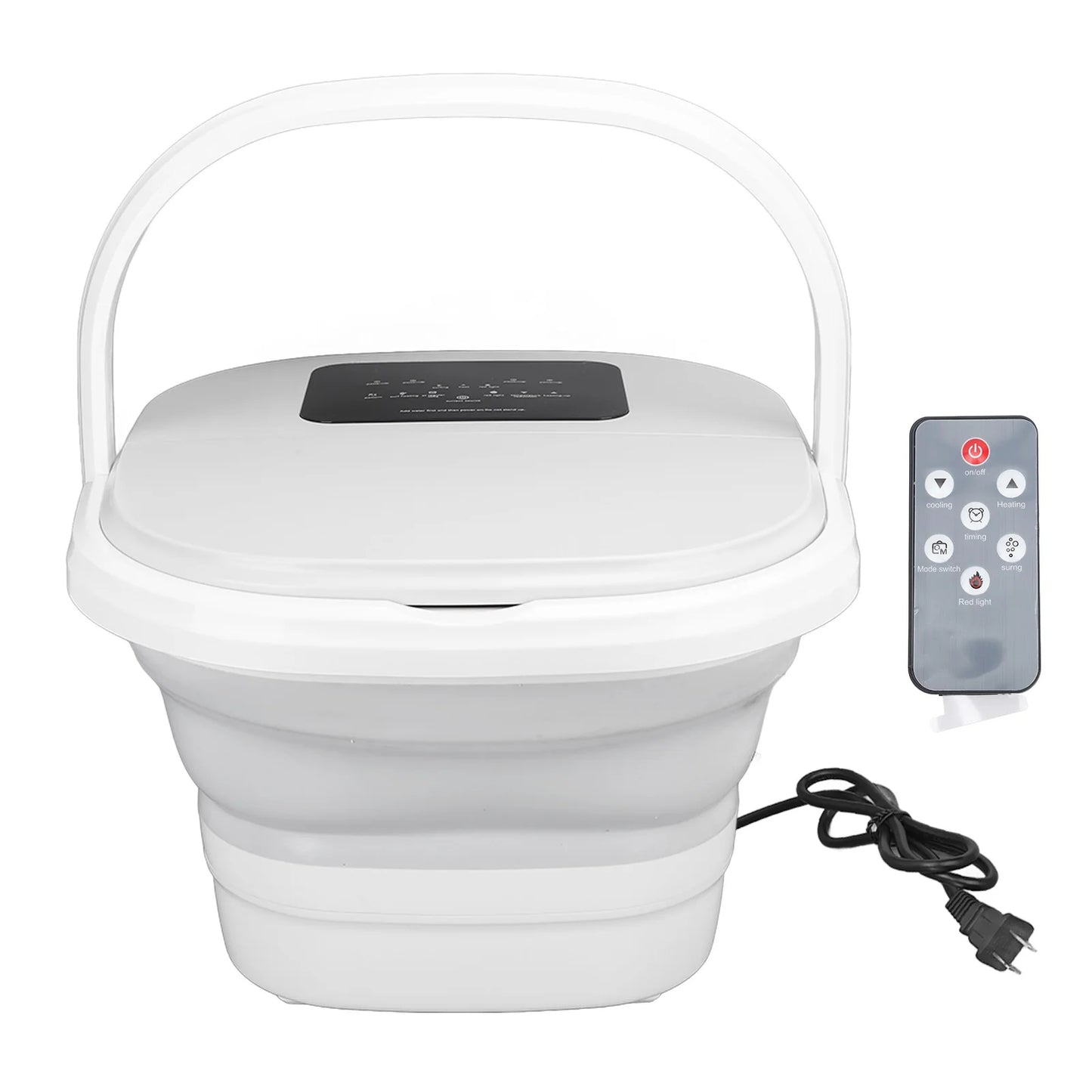 Smart Foldable Foot Spa Soaker | 8L Capacity, 8 Massage Rollers, Remote Control & Adjustable Temperature | 420W Heated Foot Bath Tub