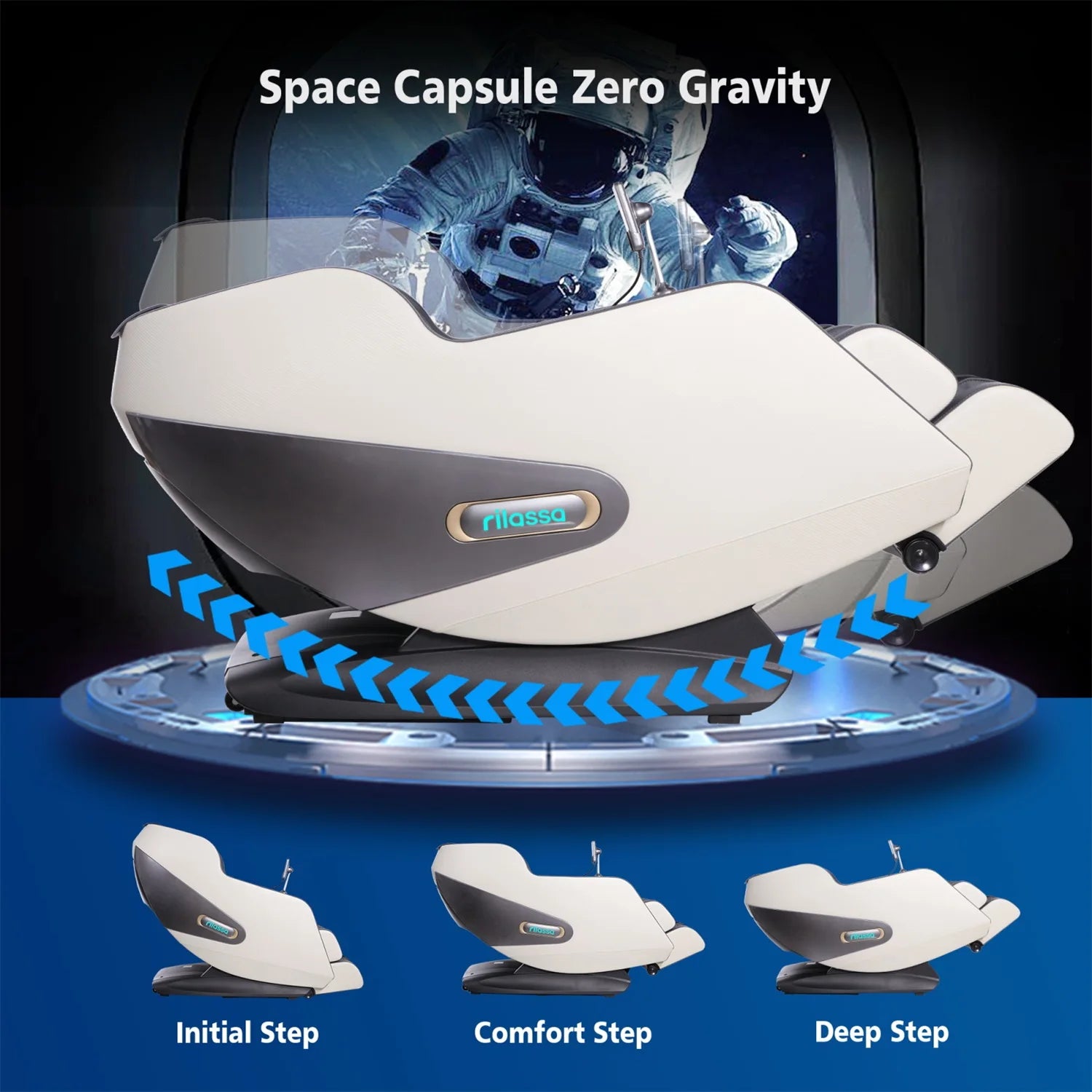 4D AI Voice-Control Massage Chair | 57" SL Track, 12 Programs, Touchscreen, Graphene Heating & Body Scan Customization