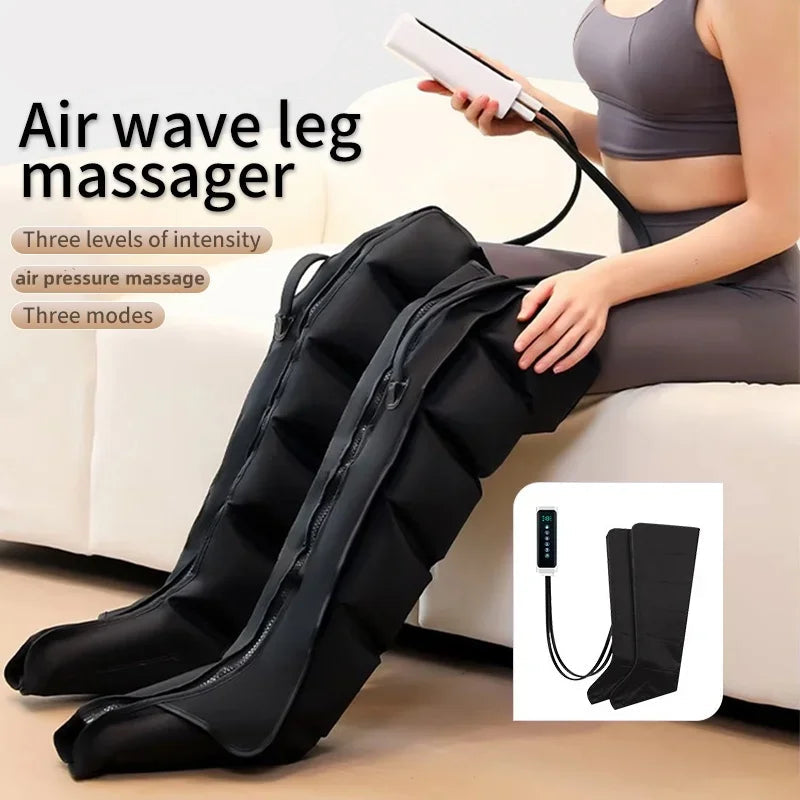Air Compression Leg Massager | Foot and Calf Massager Boots | Leg Massage Device with Adjustable Pressure