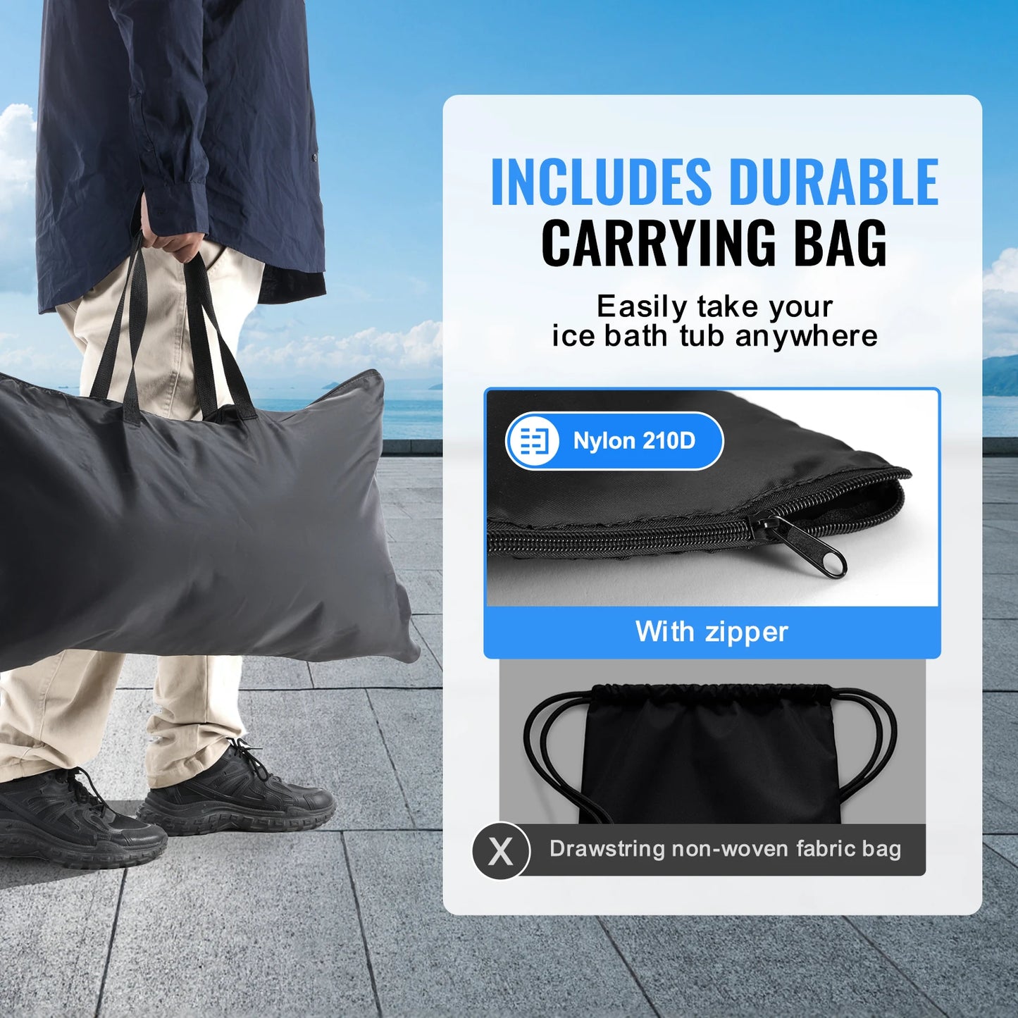 Portable Ice Bath Plunge Tub for Cold Water Therapy