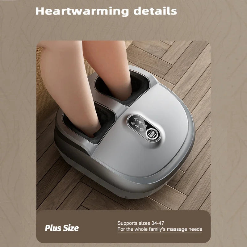 Foot and Calf Recovery System | Shiatsu Foot Massager with Heat | Air Compression Leg Massager Machine with LCD Display