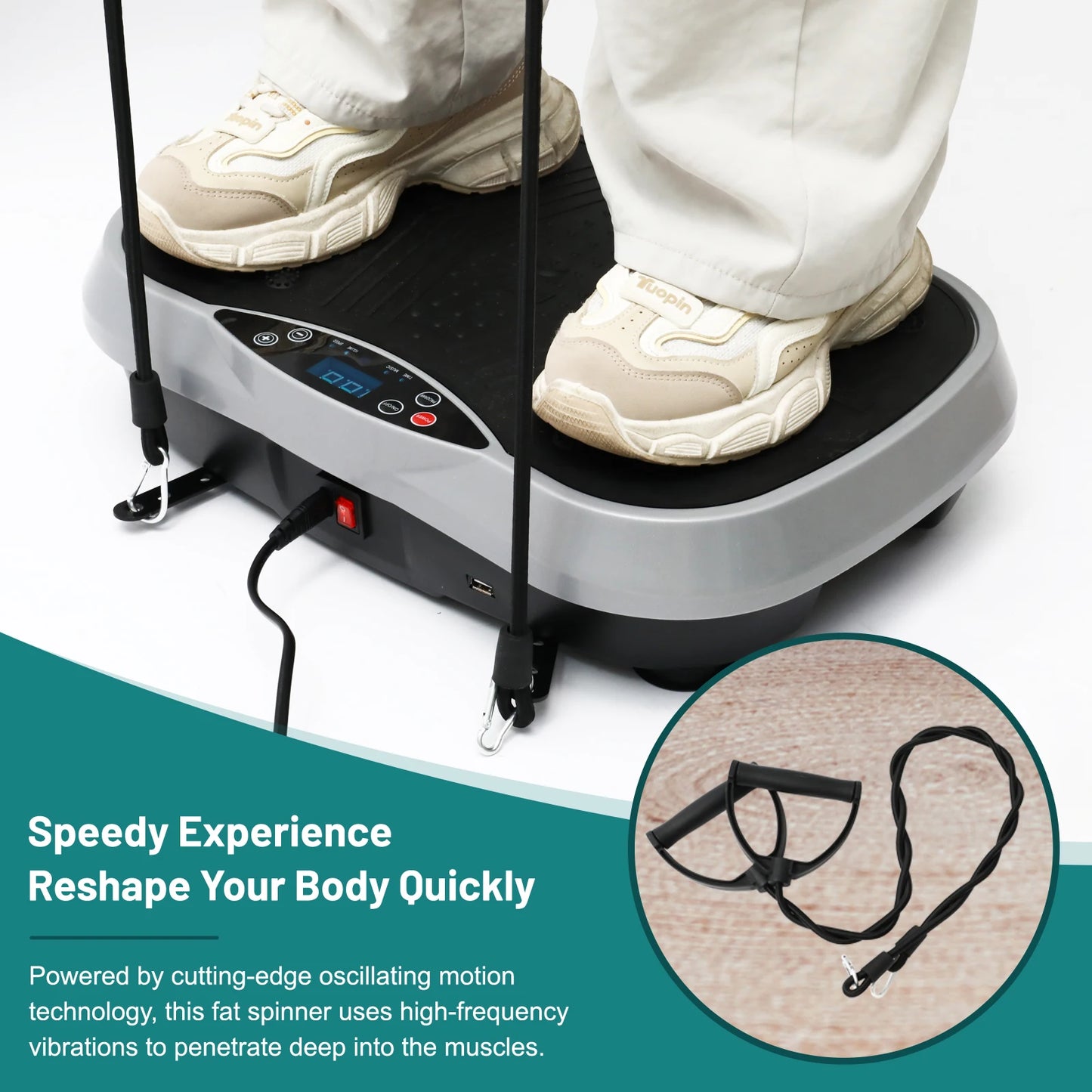 Vibration Plate Exercise Machine – 99-Level Full Body Trainer