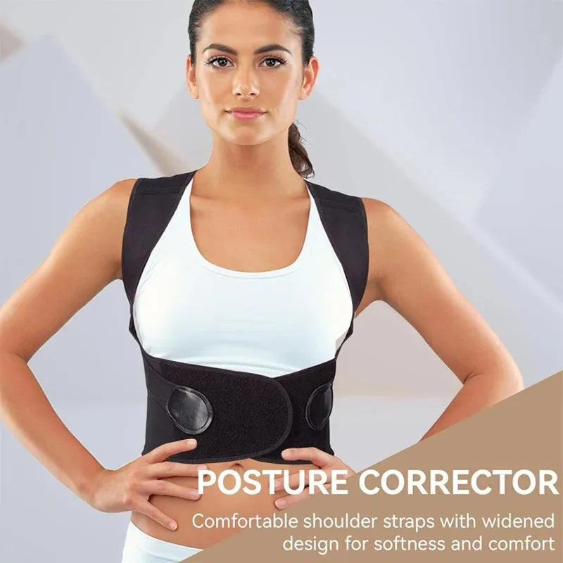 Adjustable Back Posture Corrector Brace for Kids & Adults
