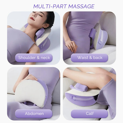 Neck and Shoulder Massager | Deep Kneading Massage Pillow with Heat | Ergonomic Back and Neck Massager