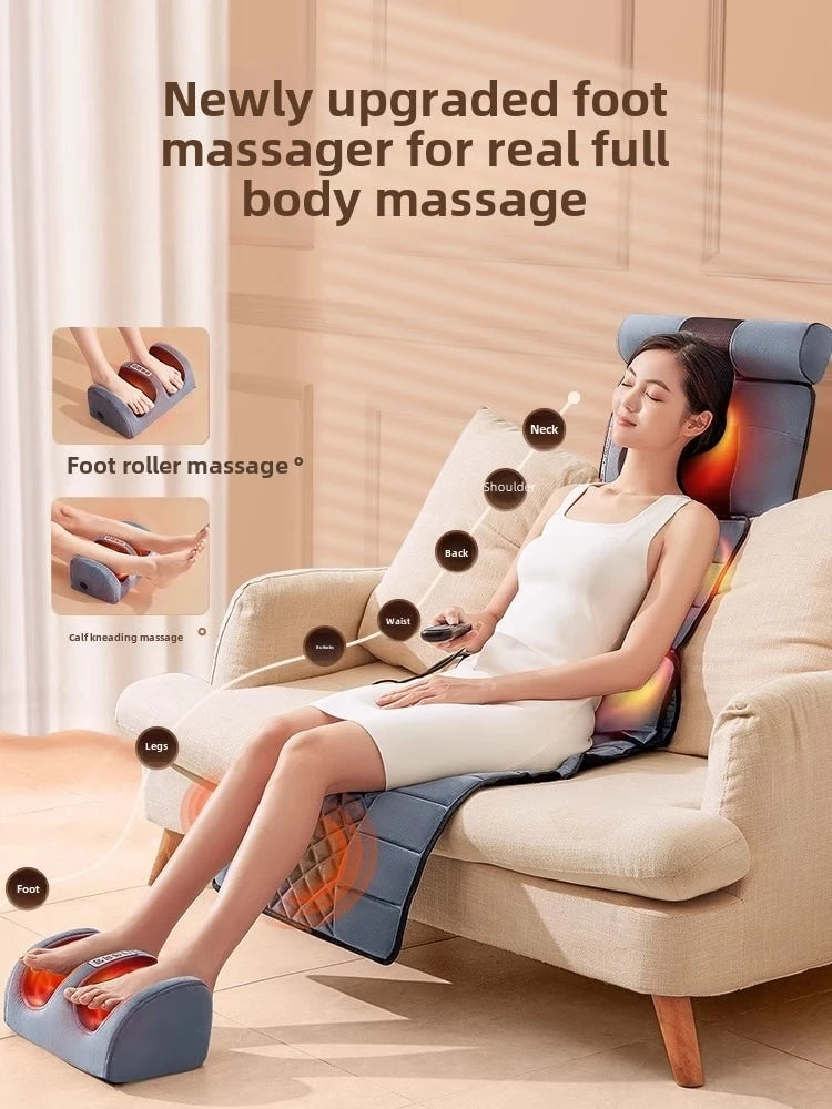 Full Body Massage Mat With 10-Zone Vibration & Heat