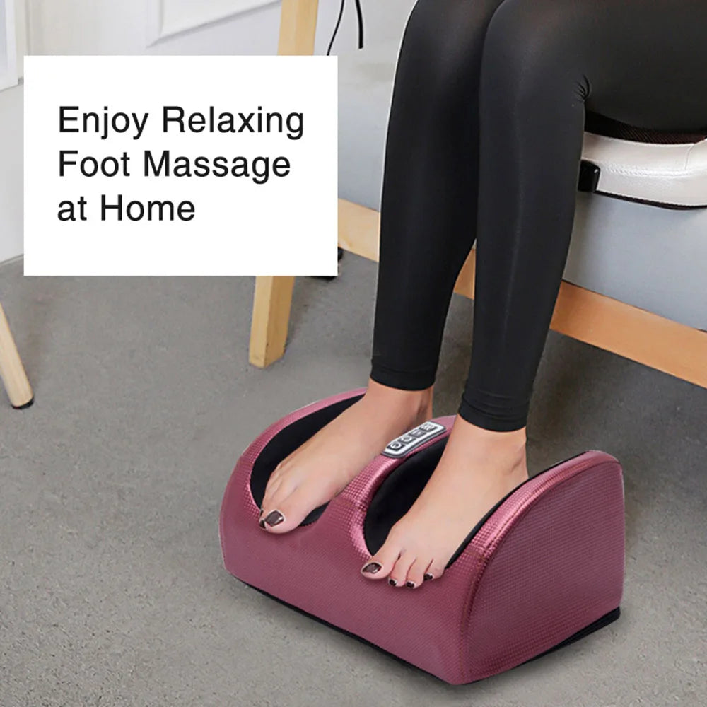 Shiatsu Foot Massager Machine with Heat | Foot Pain Relief & Circulation System with 12 Massage Nodes & Deep Kneading
