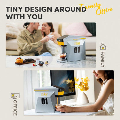4-in-1 Capsule Coffee Machine – 19-Bar Espresso Maker, Fits Nespresso*, Dolce Gusto*, K-Cup* & Ground Coffee, Hot-Water Mode