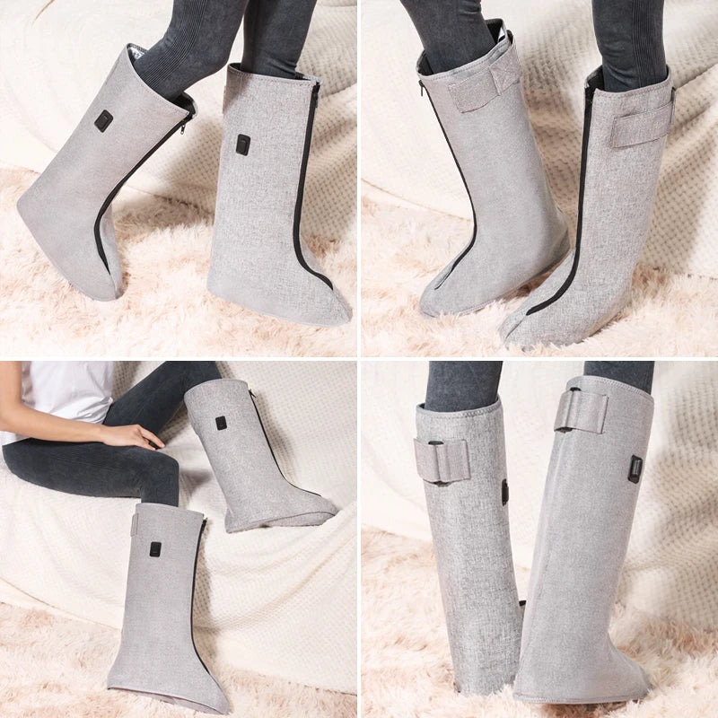 Red Light Therapy Boots | Heated Infrared Foot Wrap with Vibration for Daily Foot Recovery