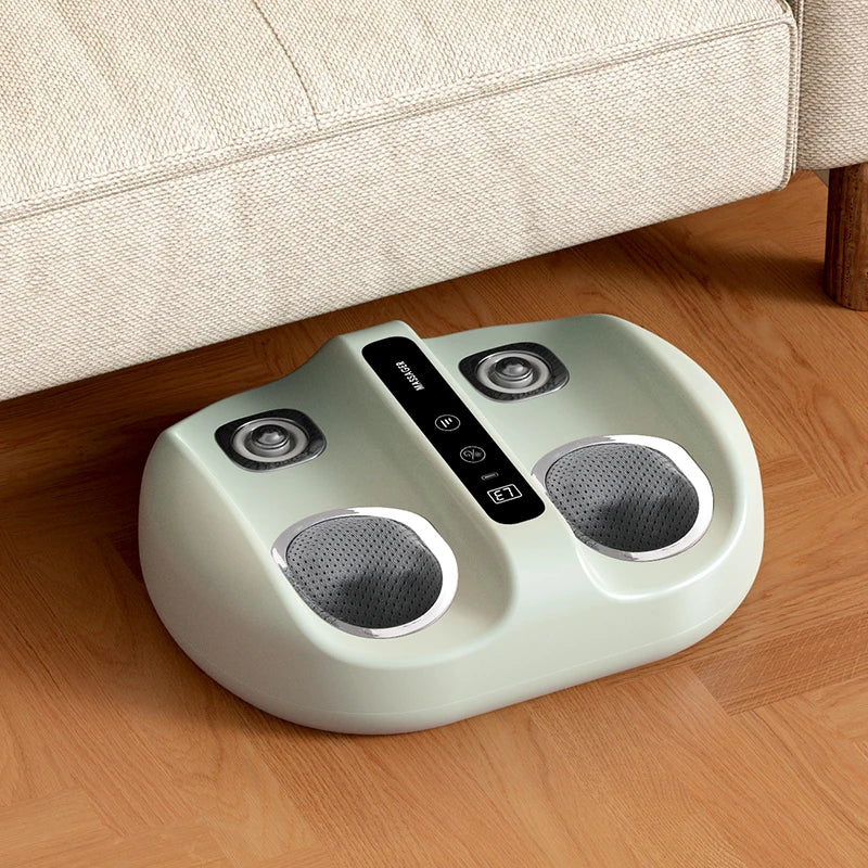 Foot Massager Machine with Heat & Kneading | Foot Pain Relief & Circulation System for Daily Muscle Recovery Green