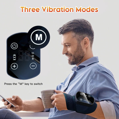 Wireless Heated Wrist Massager – Adjustable Heat & Vibration