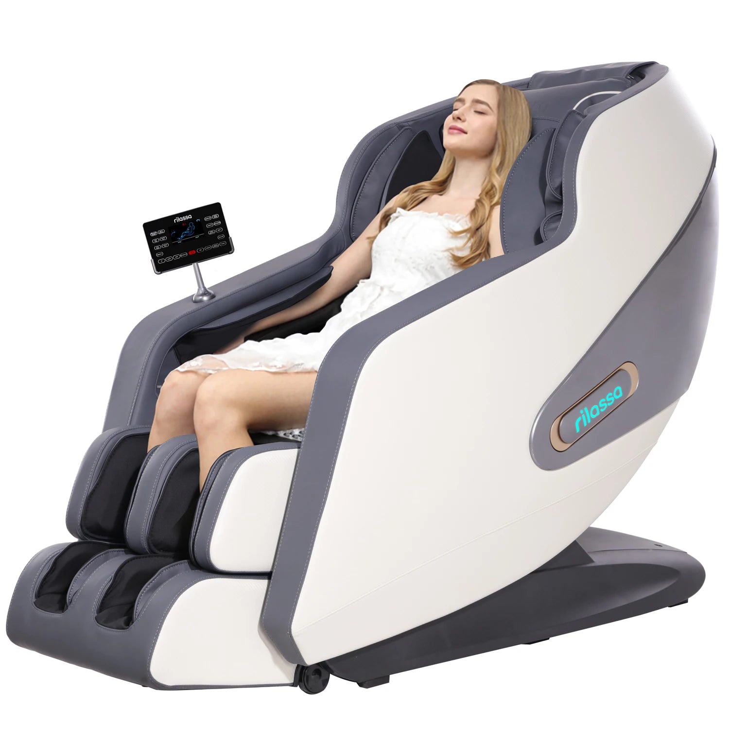 4D AI Voice-Control Massage Chair | 57" SL Track, 12 Programs, Touchscreen, Graphene Heating & Body Scan Customization