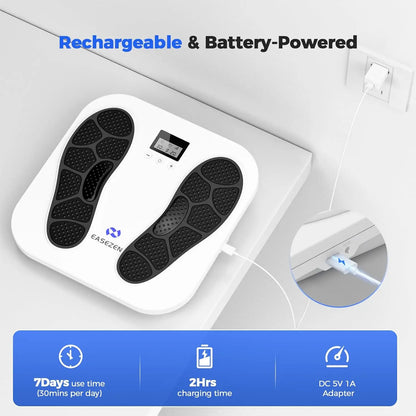 EMS Foot Massager for Neuropathy & Plantar Fasciitis | TENS Circulation Machine with 10 Modes & 20 Intensities