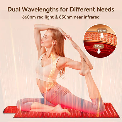 Red Light Therapy Mat 660nm 850nm – Large Pain Relief Pad