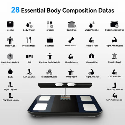 Smart Body Composition Scale with 8-Electrode BIA