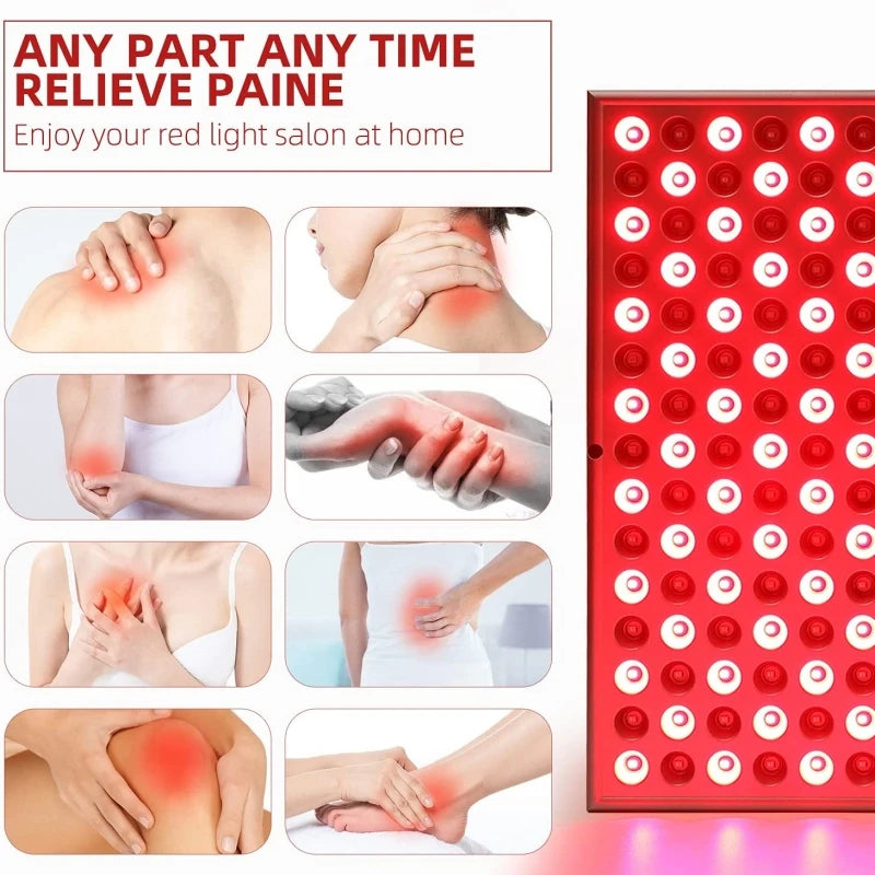 LED Red Light Therapy Panel Lamp – Skin & Pain Relief