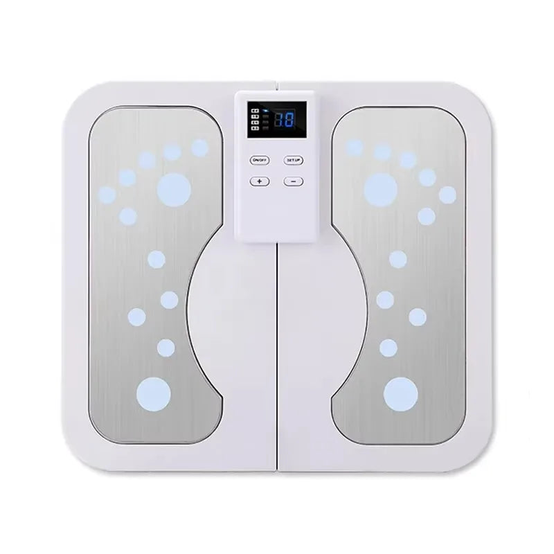 EMS Foot Massager for Circulation | TENS Electric Foot Pain Relief System with Heat & Muscle Stimulation