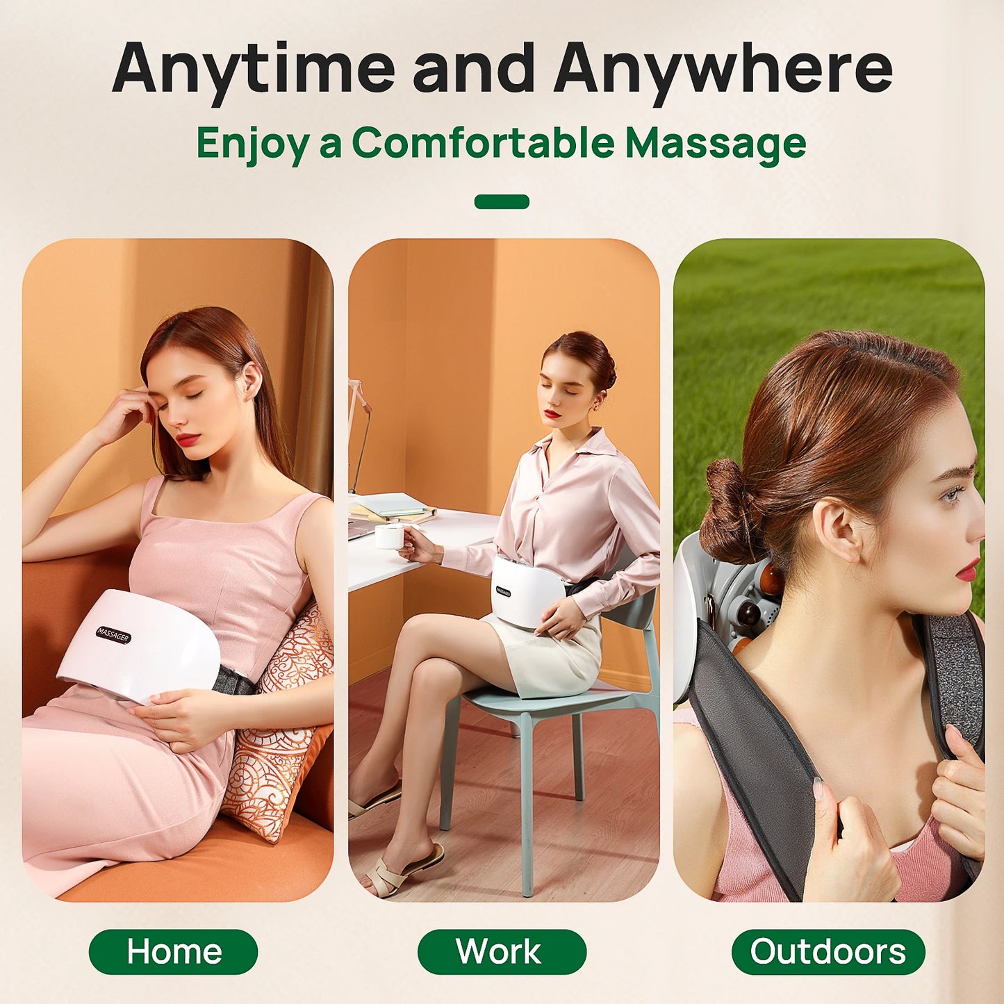 Cordless Abdominal Massager with Heating Therapy