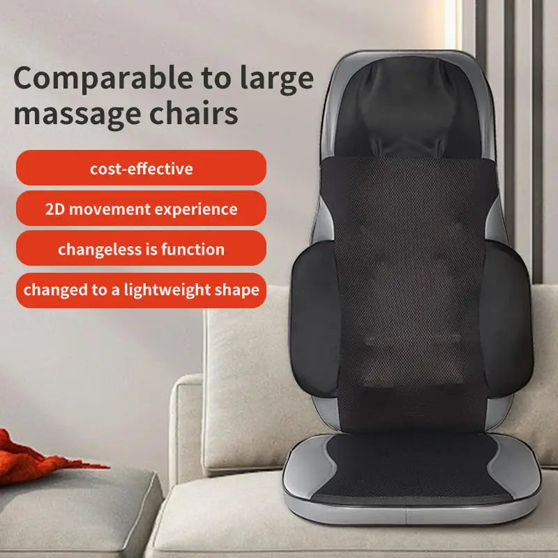 Lumbar Support Pillow for Office Chair | Memory Foam Back Cushion with Heat Massage & Vibration