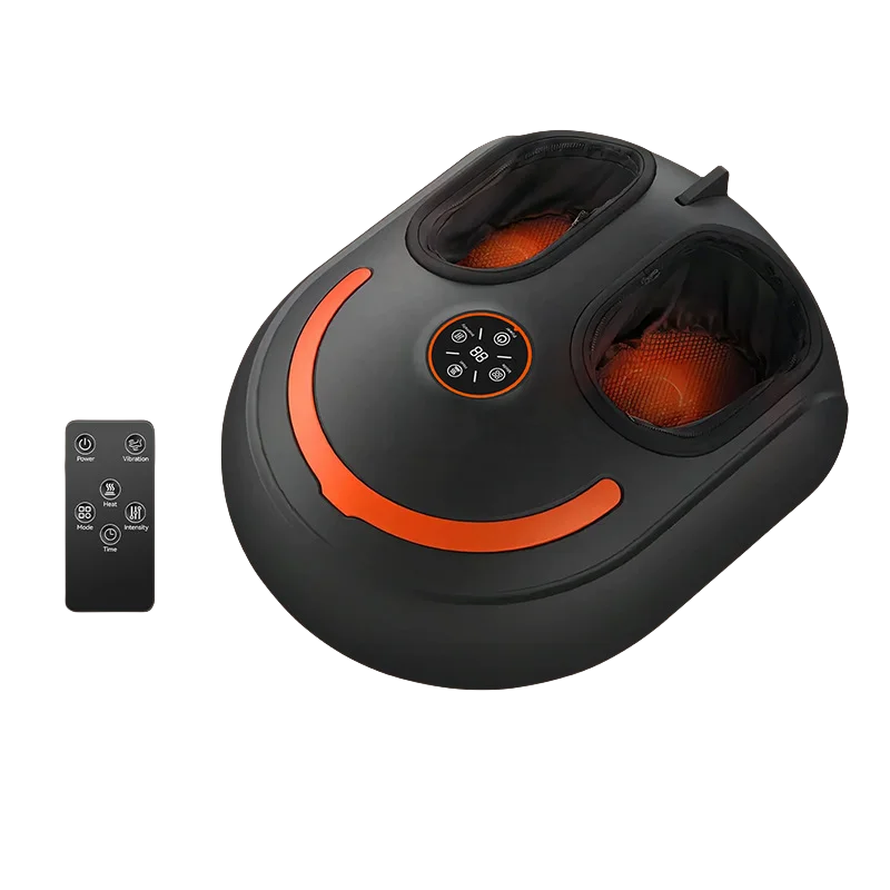 Foot Pain Recovery System | Shiatsu Foot Massager with Heat | Air Compression Foot Massage Machine with LCD & Remote