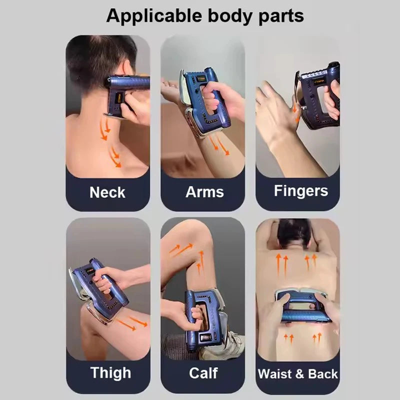 Multi-Function EMS Gua Sha Fascia Massager with Heat