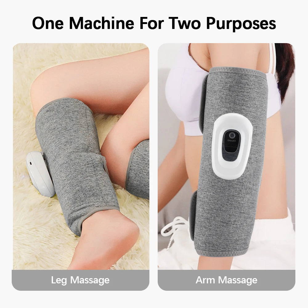 Air Compression Calf Massager | Wireless Leg & Arm Massager with 3 Modes, 1800mAh Battery | Improves Circulation & Muscle Recovery