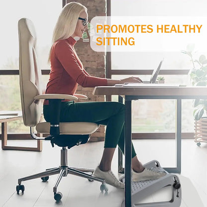 Adjustable Under Desk Foot Rest | Ergonomic Foot Stool for Posture & Back Pain Relief