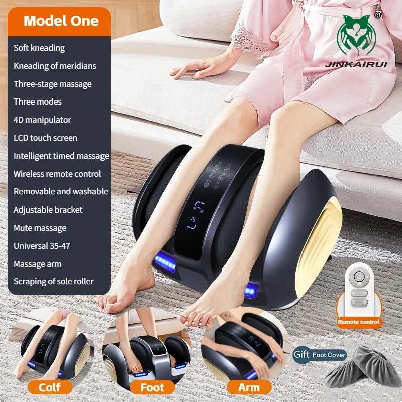 Shiatsu Foot Massager with Heat | Deep Tissue Foot & Calf Massager Machine, Kneading Rollers, Circulation & Muscle Relaxation