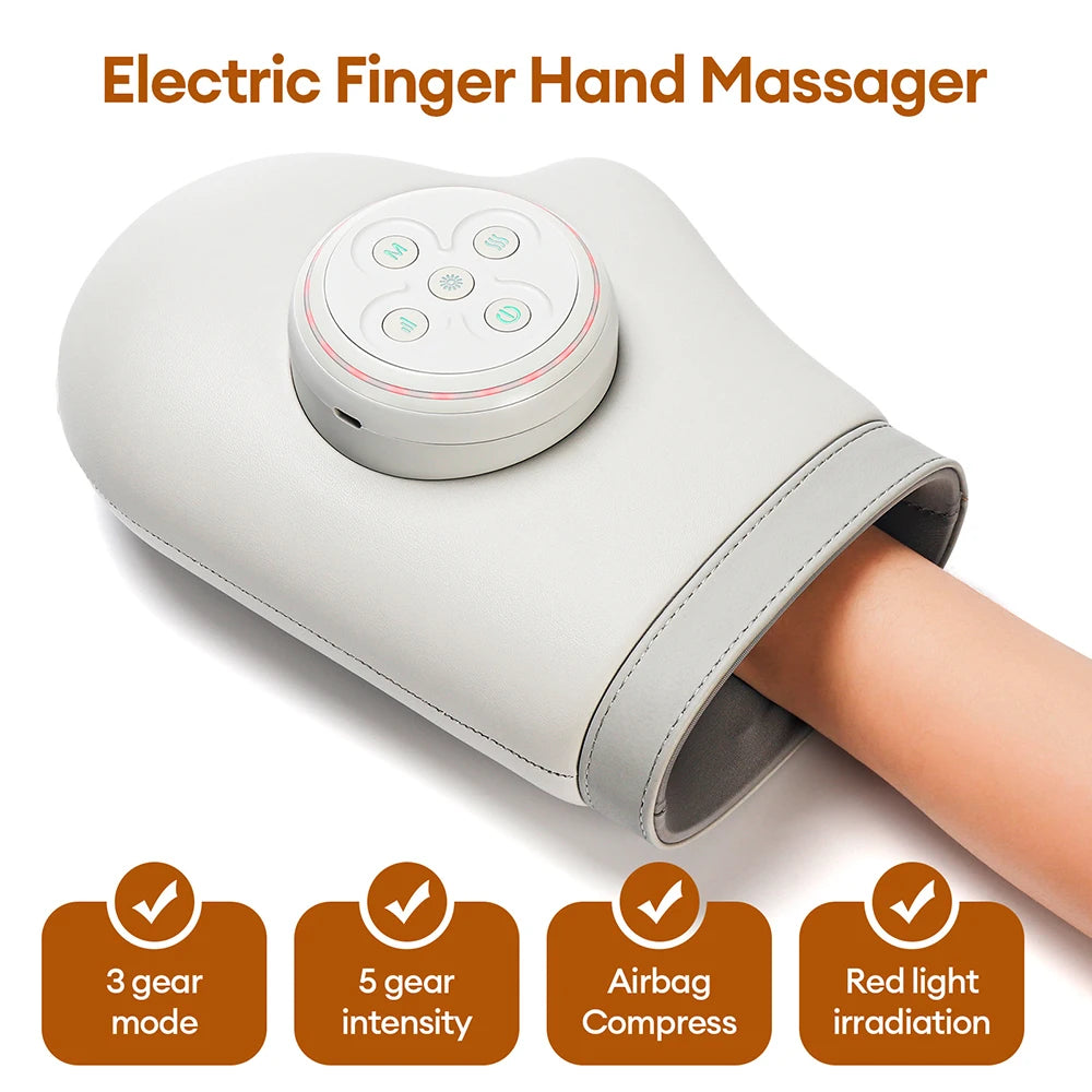Electric Hand Massager with Air Pressure & Heat Therapy