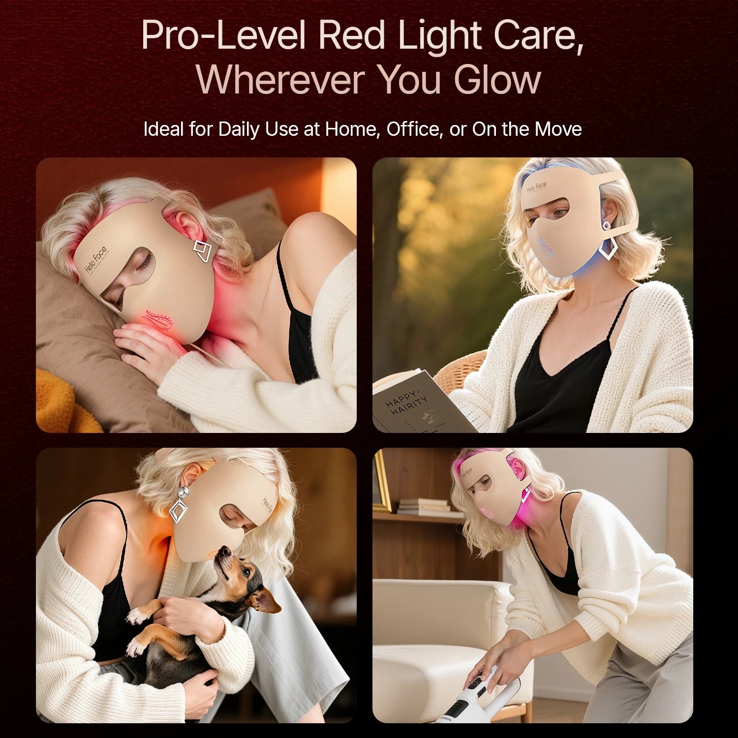 4D LED Light Therapy Face Mask – 4 Modes, 311 LEDs