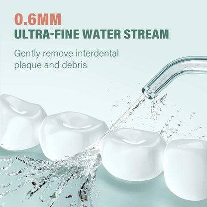 Cordless Water Flosser for Teeth 280ml | 4 Modes, 6 Jets, USB Rechargeable Oral Irrigator | Portable Dental Cleaner for Travel & Home Use