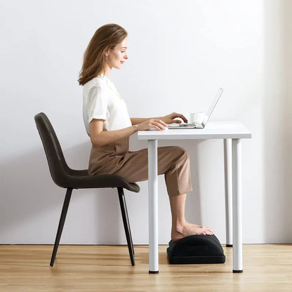 Ergonomic Memory Foam Foot Rest | Adjustable Under Desk Foot Stool for Posture & Comfort