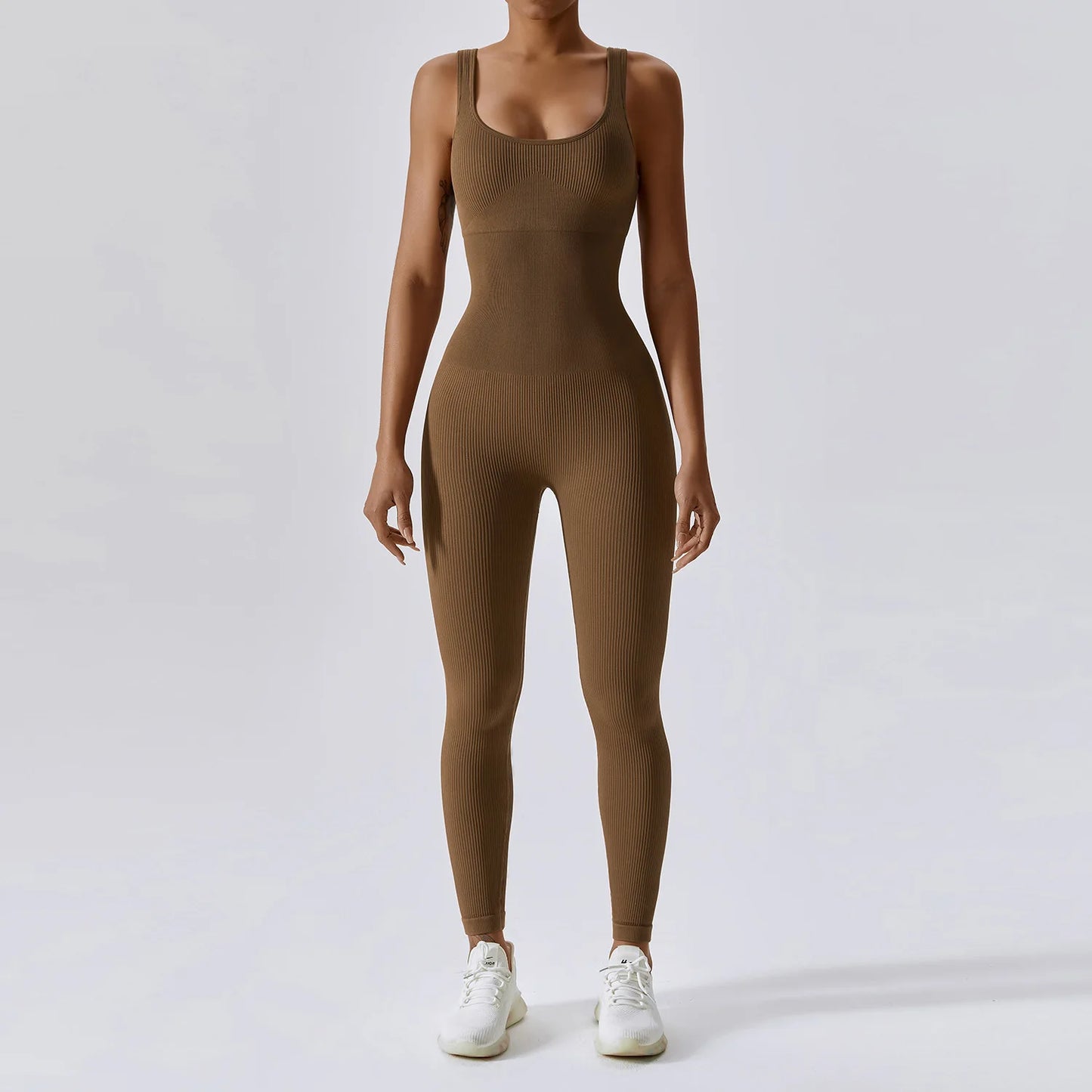 Yoga Jumpsuit for Women | Seamless One Piece Workout Bodysuit with Quick-Dry Stretch Compression Fit