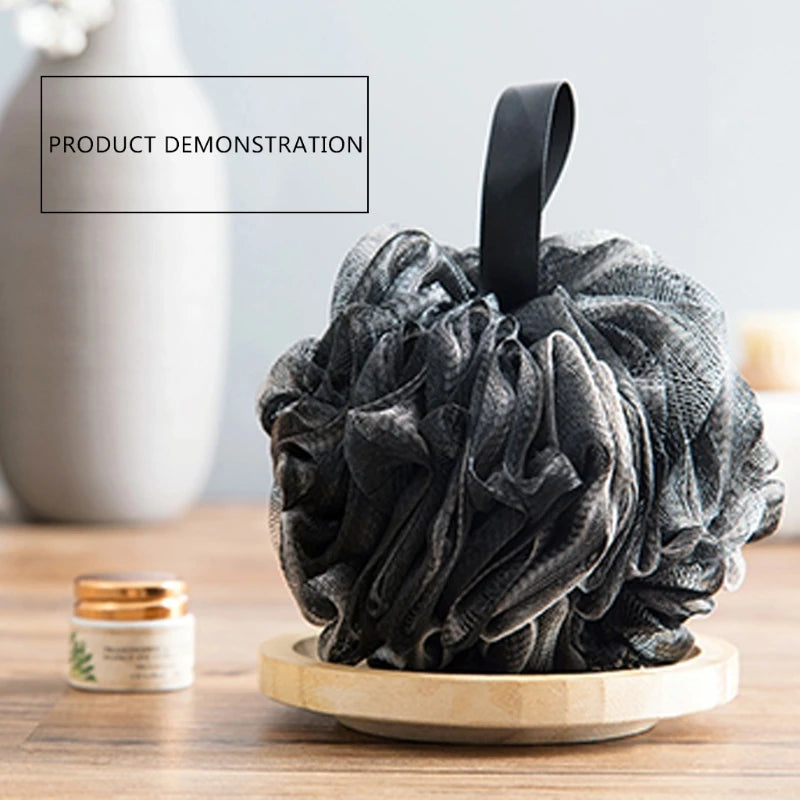 Bamboo Charcoal Exfoliating Shower Sponge - vitaAsana