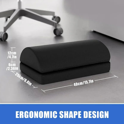 Ergonomic Memory Foam Foot Rest | Adjustable Under Desk Foot Stool for Posture & Comfort