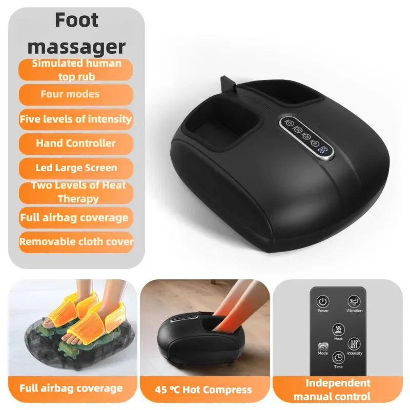 Foot Massager Machine with Heat | Electric Foot Massager with Air Compression and Kneading | Foot Massage Device