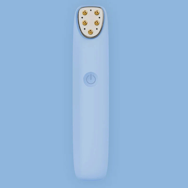 Electric Eye Massager Pen | RF Radio Frequency, Red Light, EMS & Vibration | Anti-Wrinkle, Dark Circles, Eye Bag Remover Blue