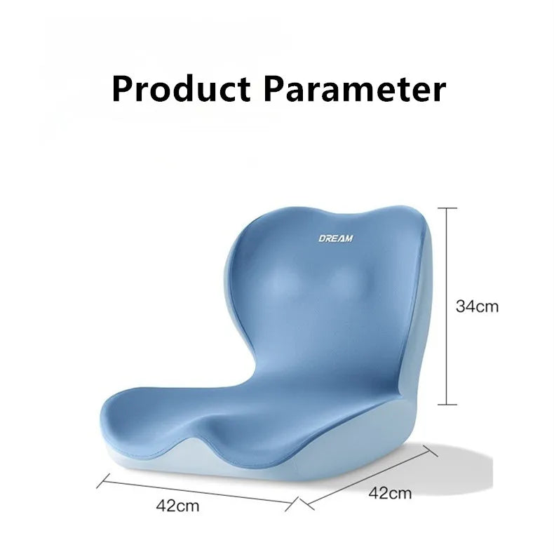 Memory Foam Seat Cushion for Tailbone & Coccyx Pain Relief | Orthopedic L-Shape | Washable Breathable Cover | Office Chair & Car