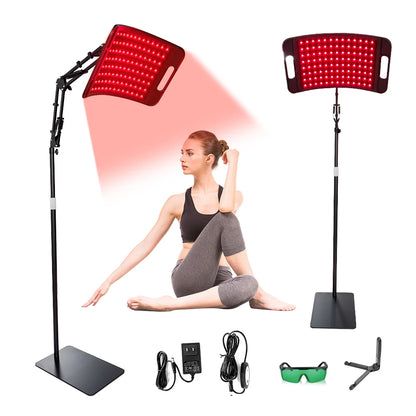 Red Light Therapy Panel With Stand And Timer 660nm 850nm