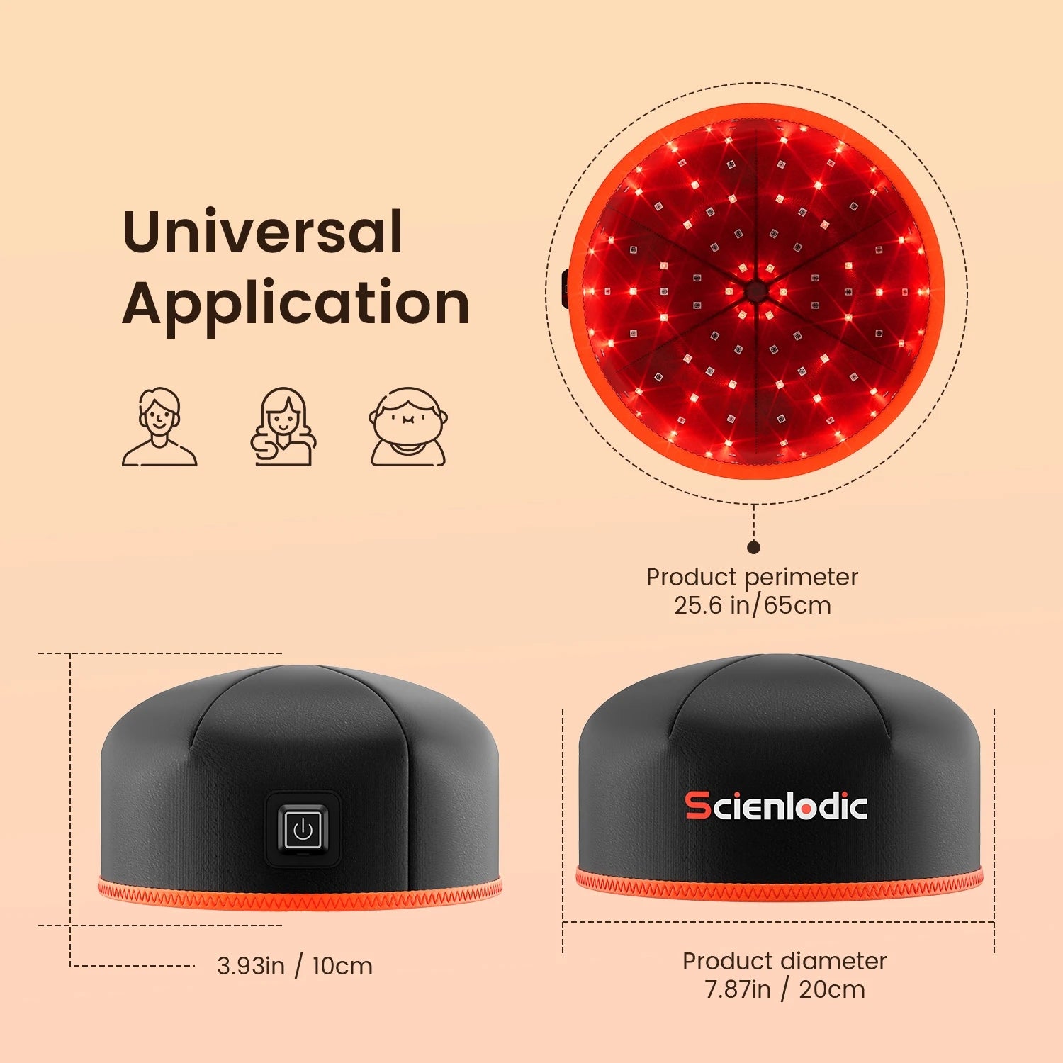 Red Light Therapy Hat for Hair Growth | 660nm & 850nm Infrared LEDs, FDA-Cleared, 120 Medical-Grade Lights | Treat Thinning Hair at Home