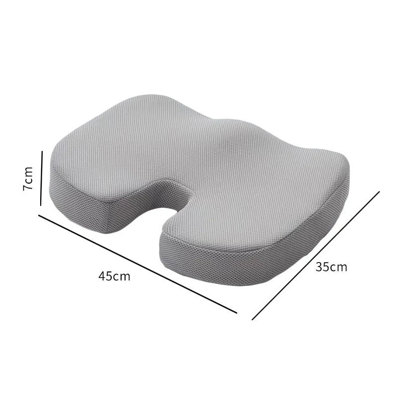 Ergonomic Seat Cushion for Tailbone Pain Relief | Memory Foam Coccyx Pillow for Office Chair, Hemorrhoid & Sciatica Support