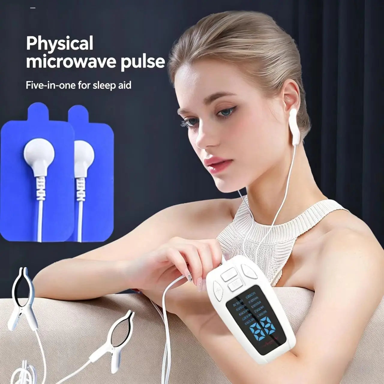 Vagus Nerve Ear Clip Stimulator Sleep Aid Device