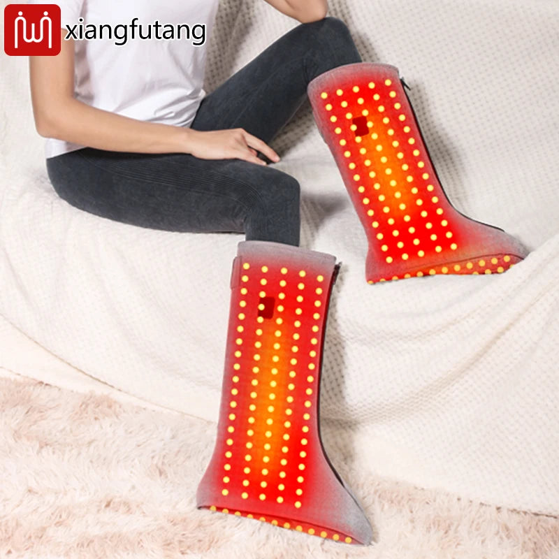 Red Light Therapy Boots | Heated Infrared Foot Wrap with Vibration for Daily Foot Recovery