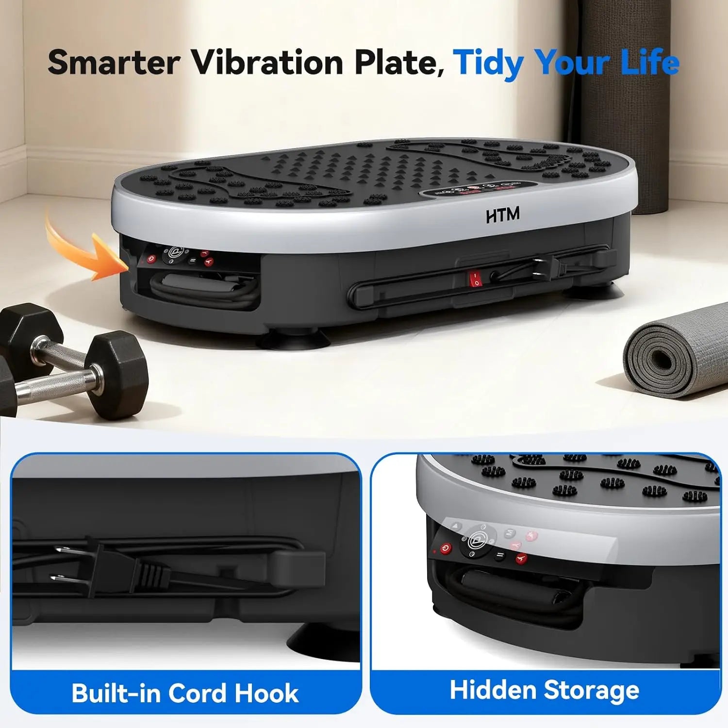 Vibration Plate Exercise Machine – 120 Speeds, 9 Programs
