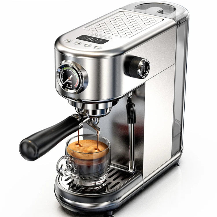 20 Bar Espresso Coffee Machine | Semi-Automatic Compact Coffee Maker | Adjustable Temperature, Cold & Hot Brew, 51mm Portafilter
