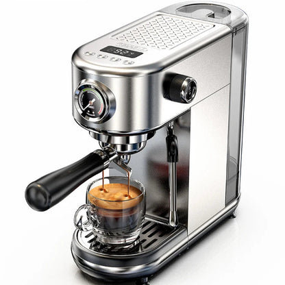 20 Bar Espresso Coffee Machine | Semi-Automatic Compact Coffee Maker | Adjustable Temperature, Cold & Hot Brew, 51mm Portafilter