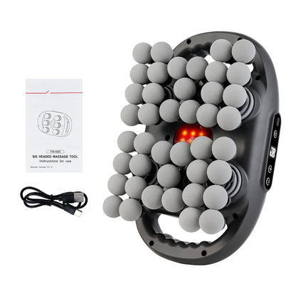 42-Head Deep Tissue Massager | Full Body Fascia Gun, 9 Modes & Heat Therapy Muscle Recovery Device