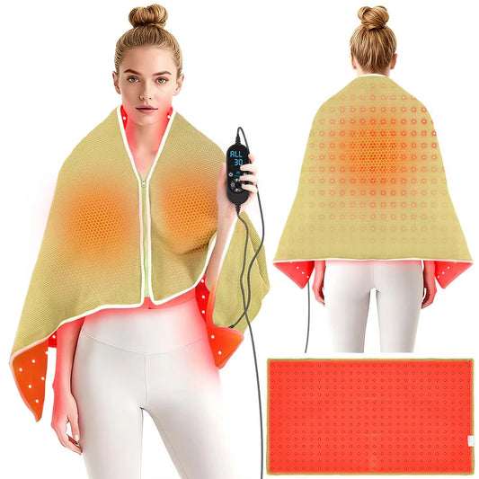 Red Light Therapy Heating Blanket For Full Body Comfort