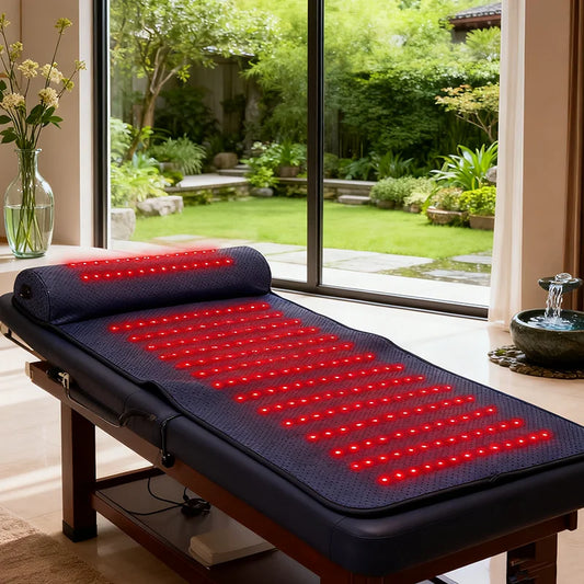 Red Light Therapy Mat with Infrared Heat for Neck & Back