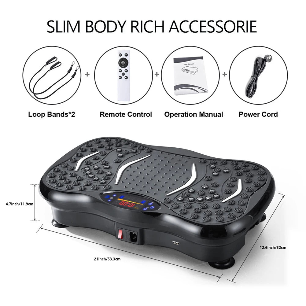 Bluetooth Vibration Plate Exercise Machine – Full Body Trainer