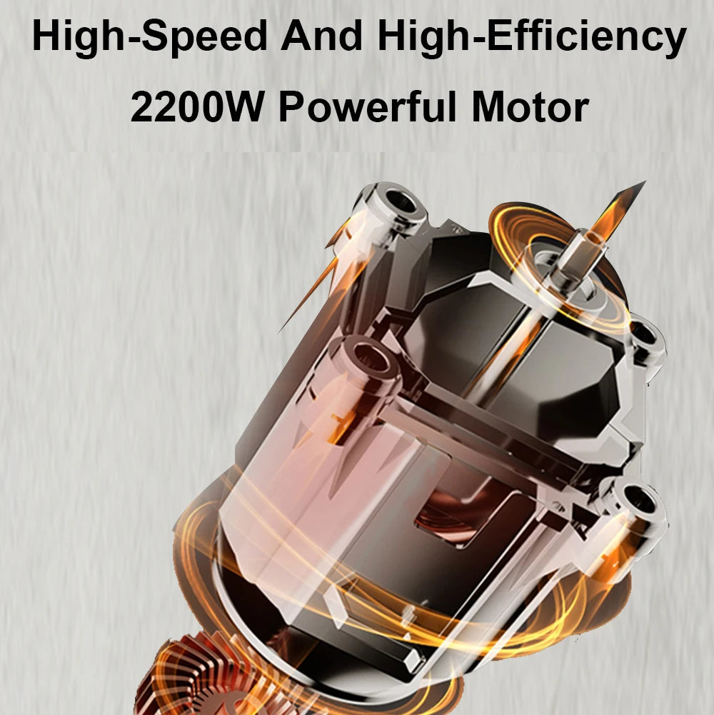 2200W Countertop Blender for Smoothies & Food Prep | BPA-Free 2L Jar, Timer, 6 Blades, Ice Crusher | Powerful Home Mixer with Safety Features